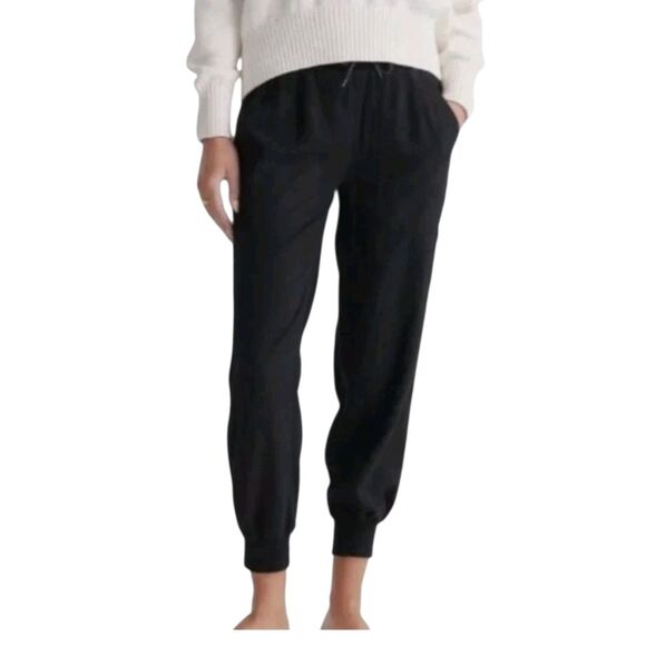 Quince Womens Black Vintage Wash Tencel Utility Jogger Pants Soft Size S New - Picture 11 of 11